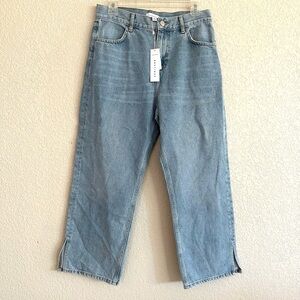 Top Shop Boutique Light Wash Blue Denim Jeans